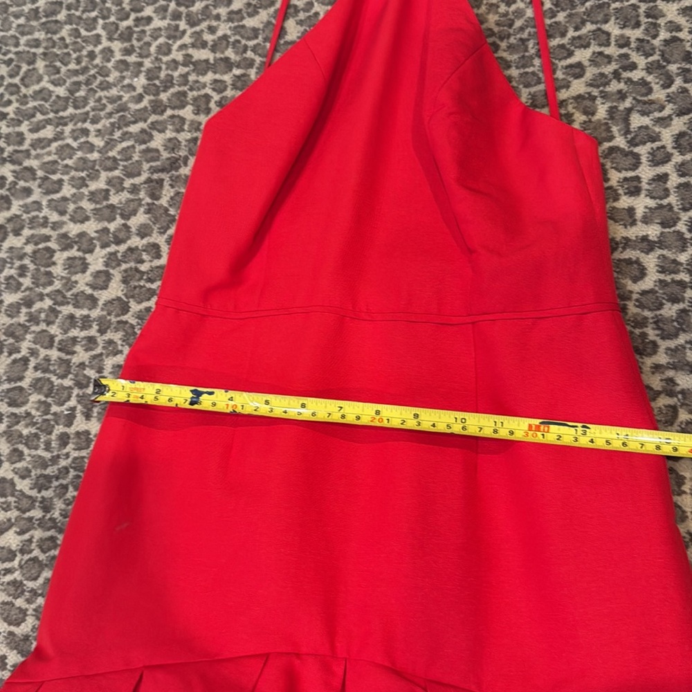 Red Halter High Low Dress jill Stuart gown - Picture 7 of 7